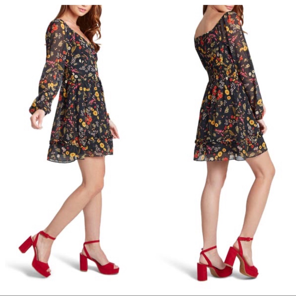 Lost + Wander Wallflower Ruffled mini dress NWT S